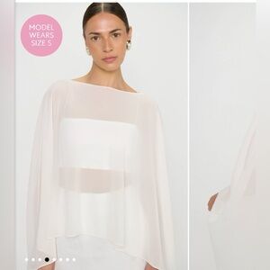 Show me your Mumu XS/S white bridal cape NWT